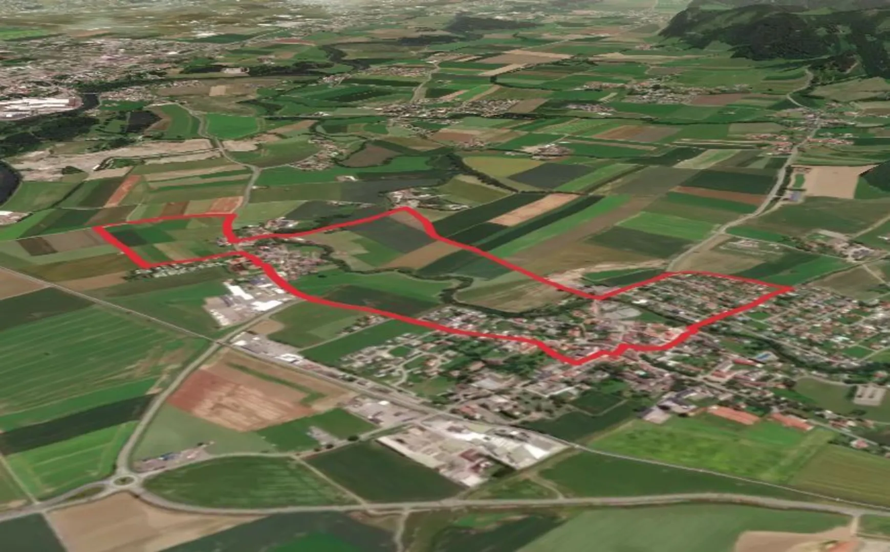 An image depicting the trail Weißkirchen Loop and its surrounding area.