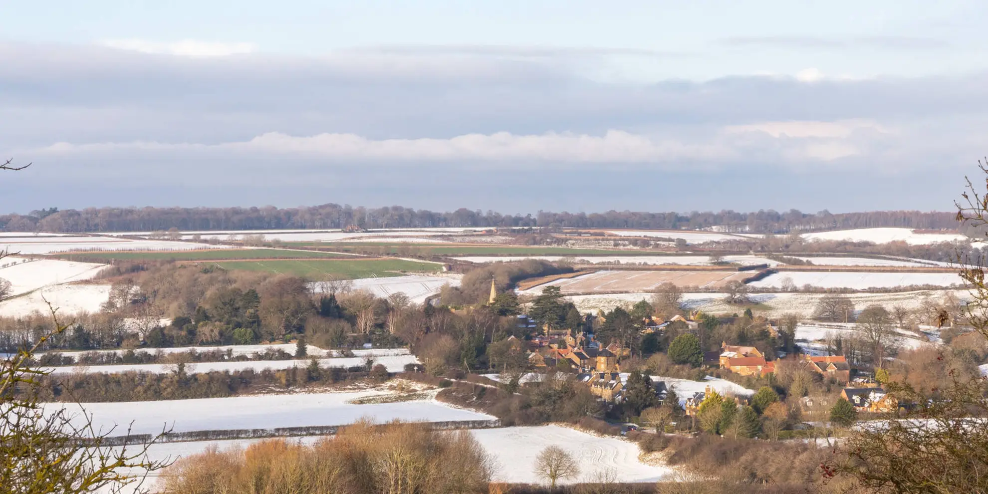 An image depicting the trail Melton Loop from Nether Broughton and its surrounding area.