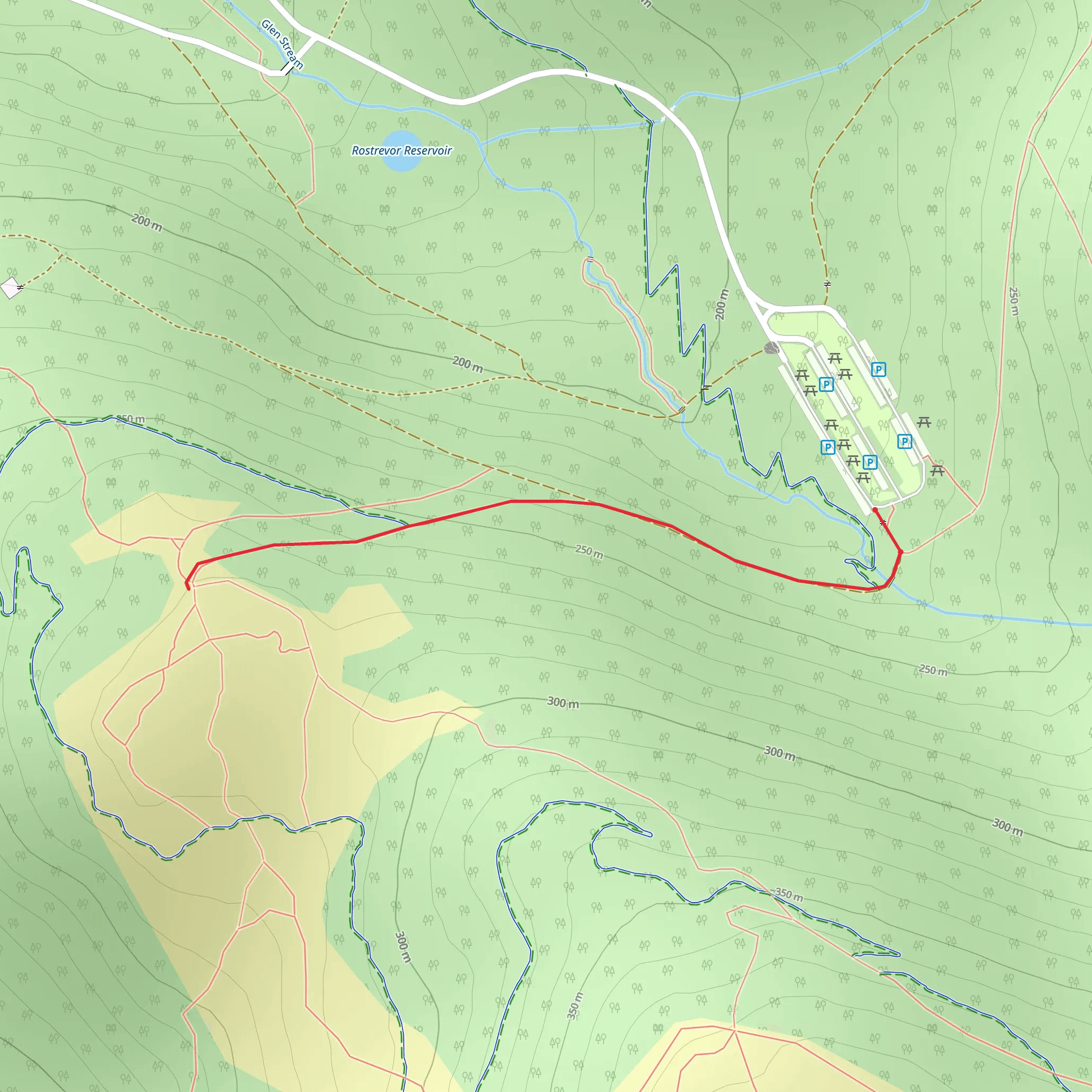 Rostrevor - Cloughmore Stone mobile static map
