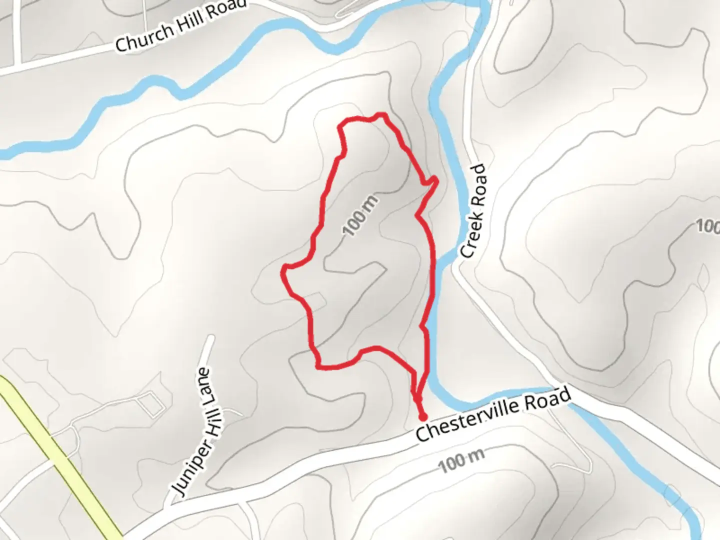 An image depicting the trail Middle Branch White Clay Creek Loop and its surrounding area.