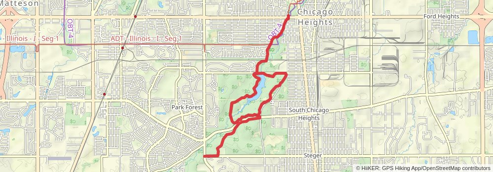 Thorn Creek Trail stage 2 Map