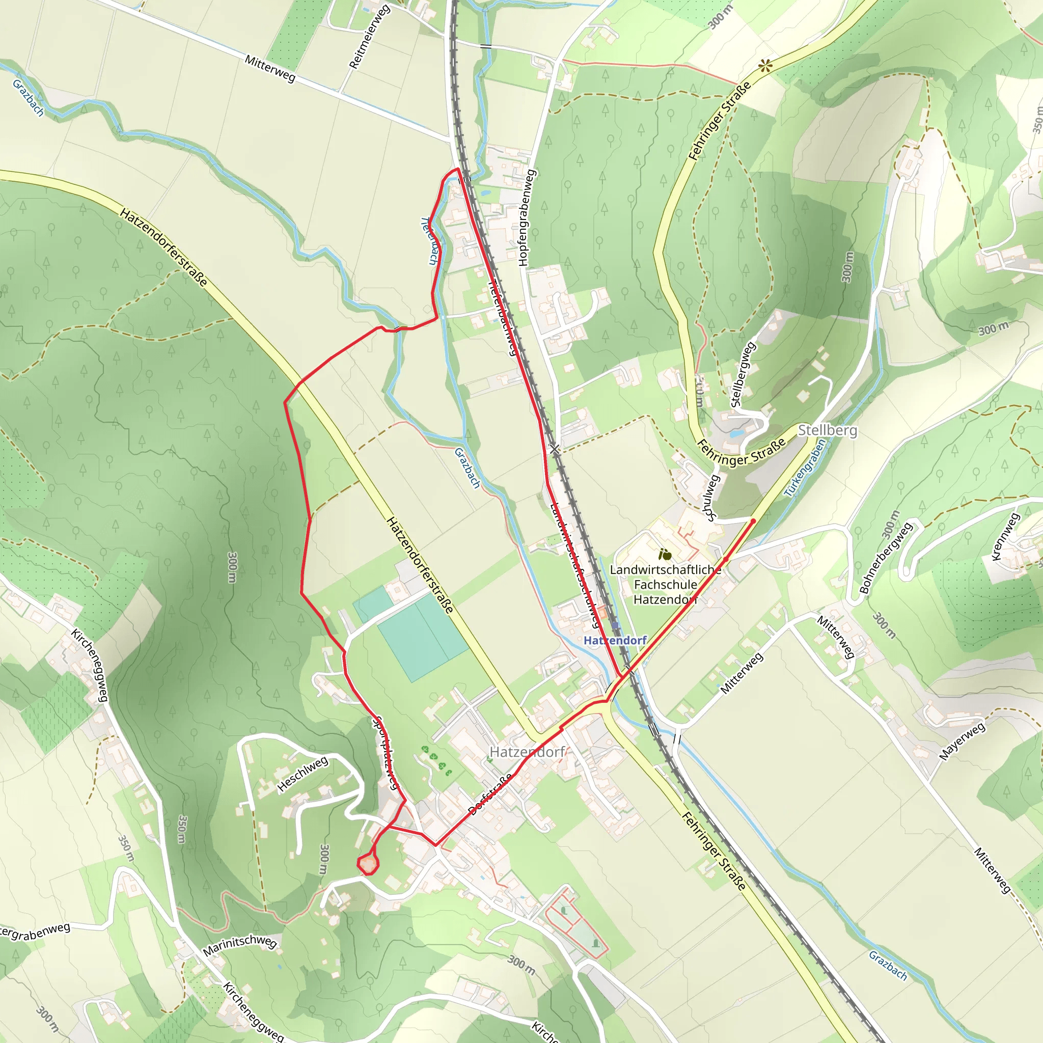 Glücksweg Hatzendorf mobile static map