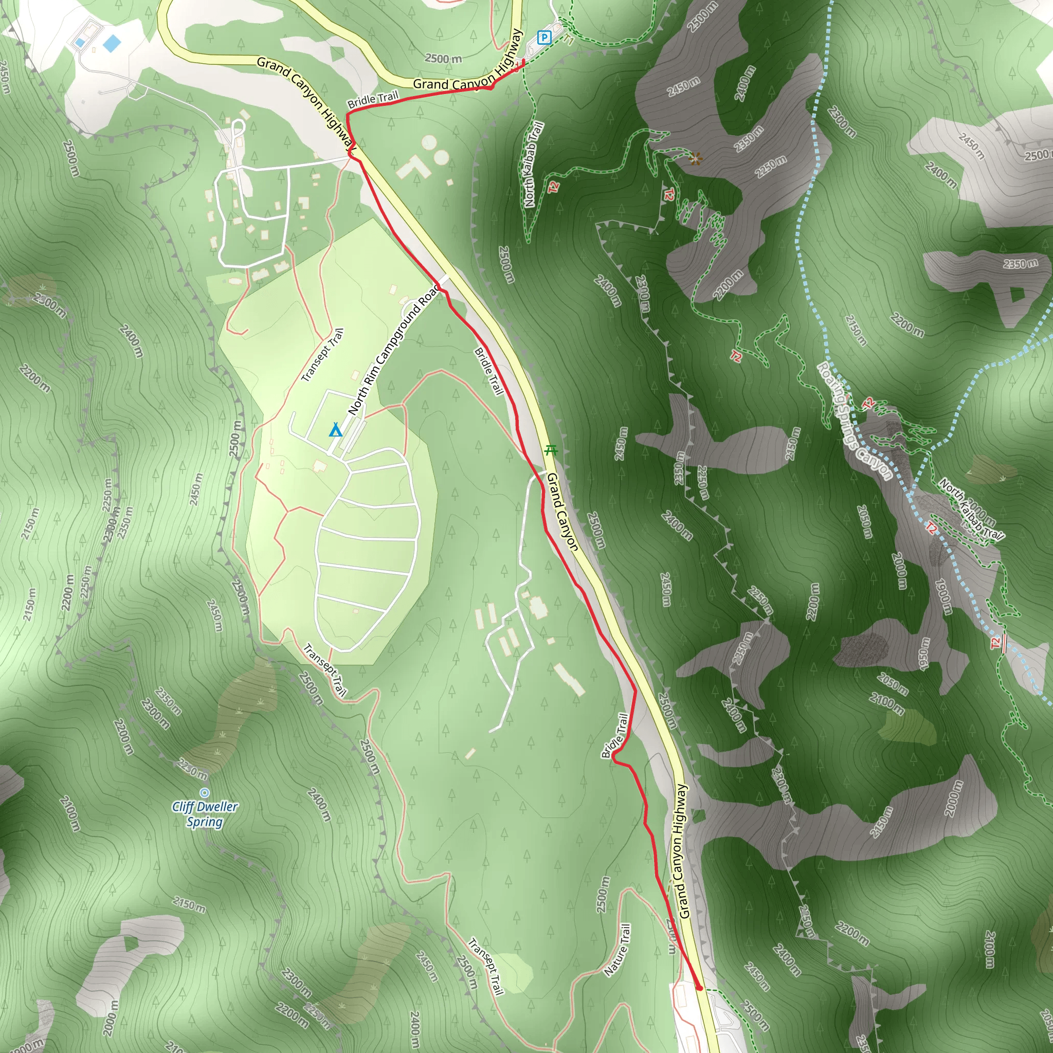Bridle Trail mobile static map
