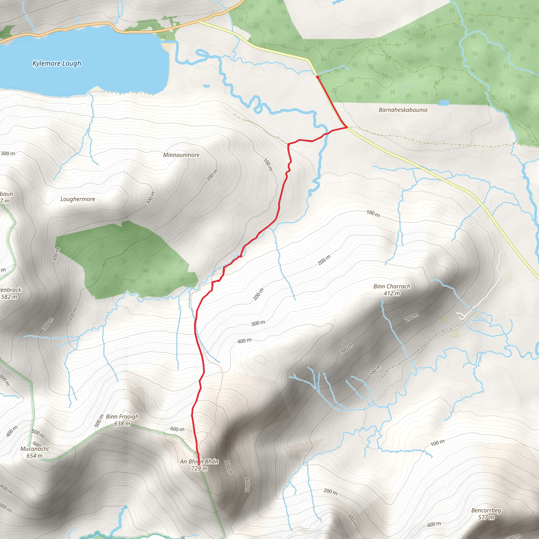 An Bhinn Bhán mobile static map