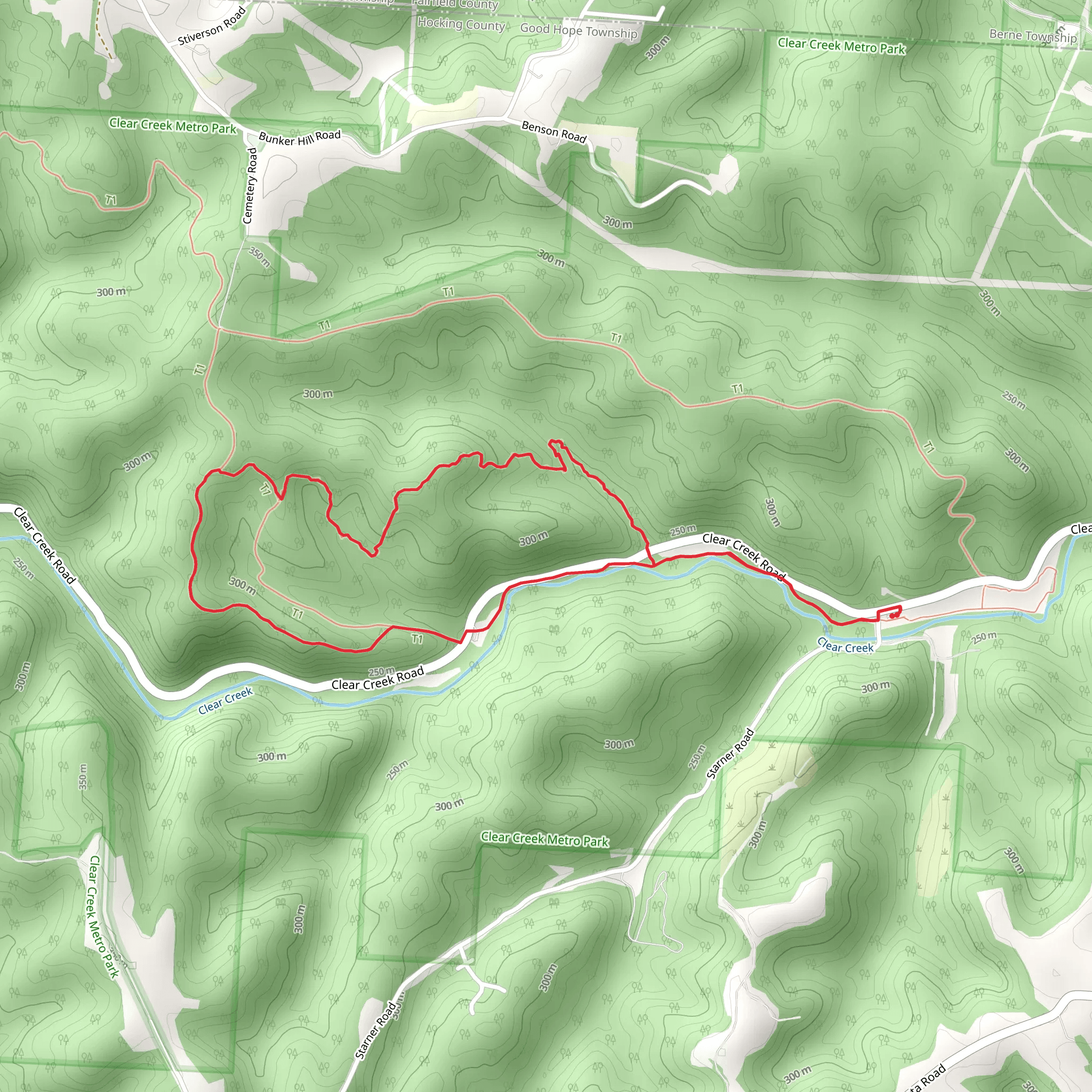 Creekside Meadows, Hemlock and Fern Loop Trail mobile static map