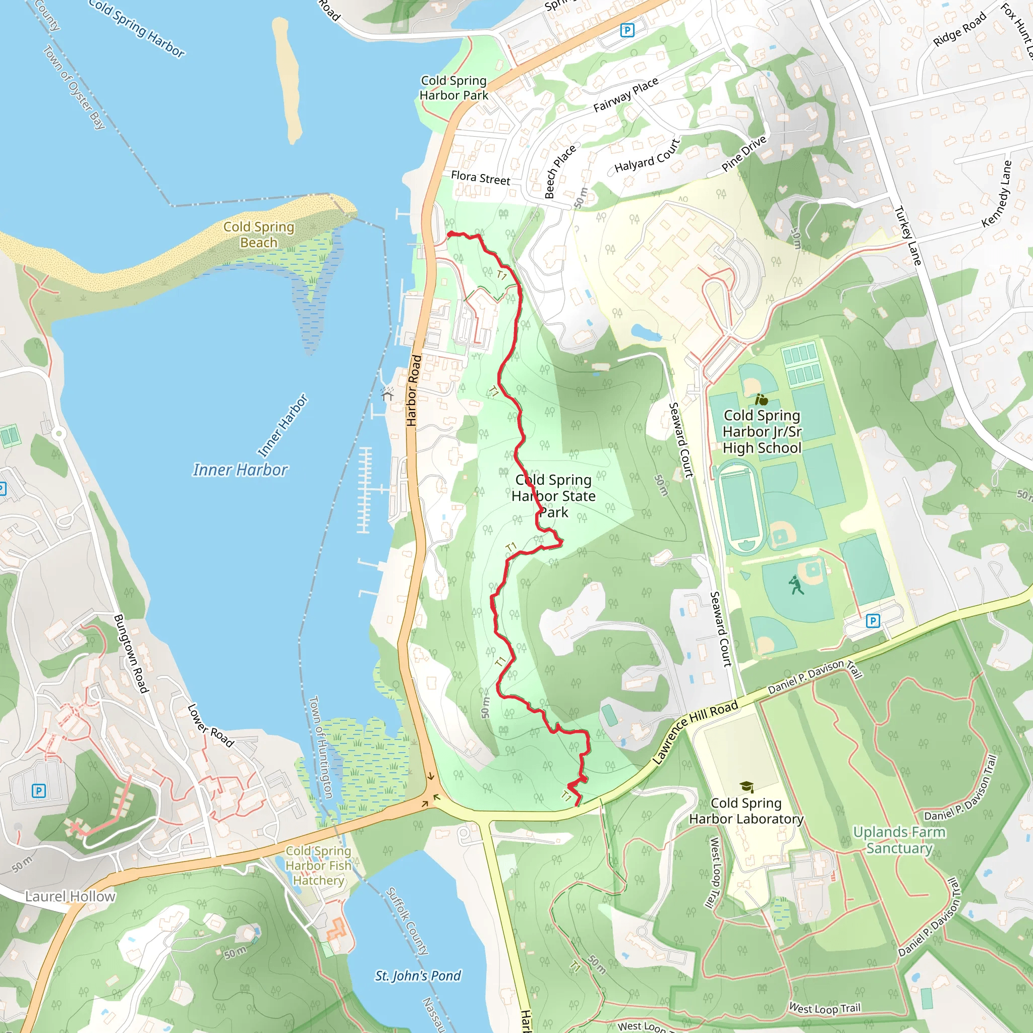 Cold Spring Harbor State Park mobile static map