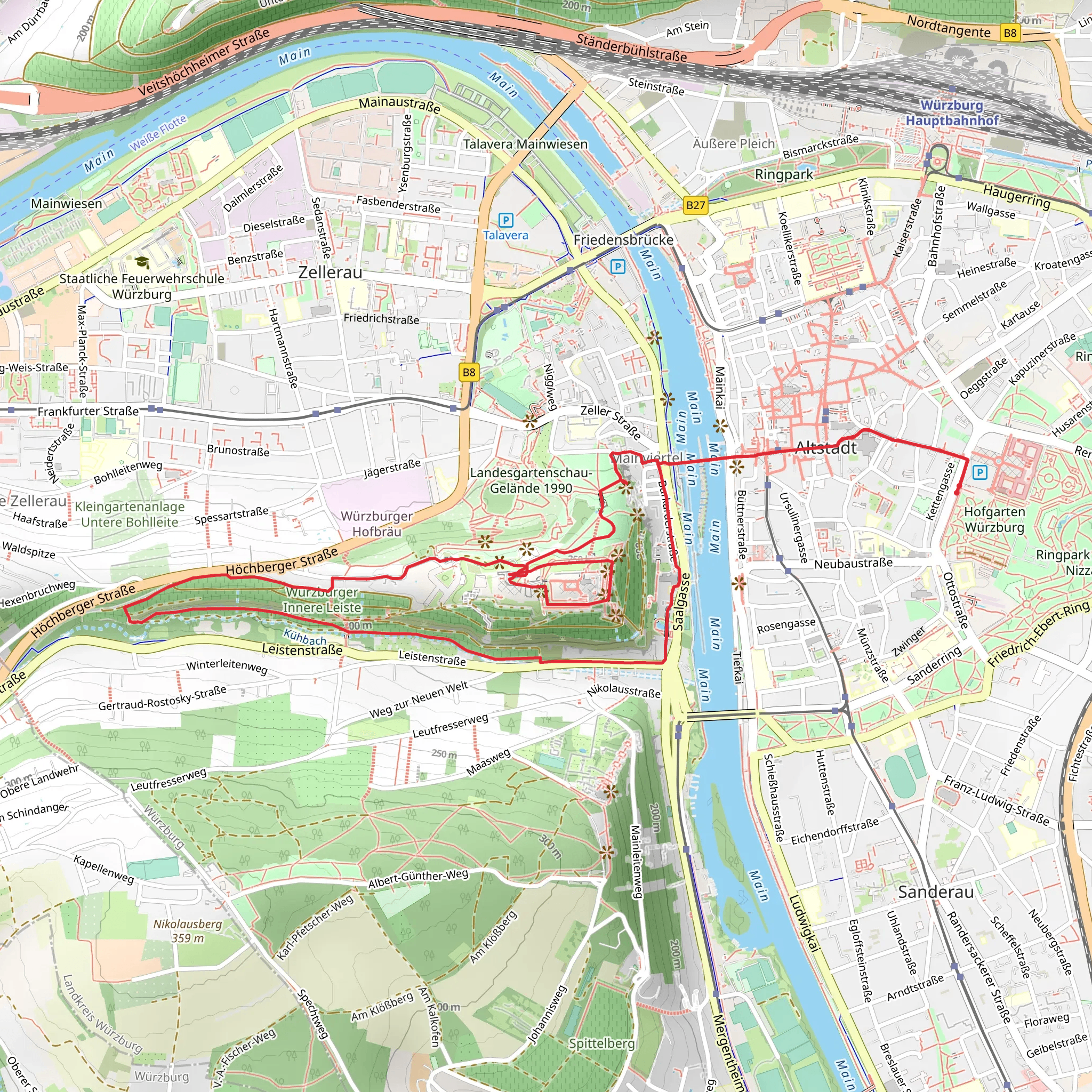 Marienberg Loop mobile static map