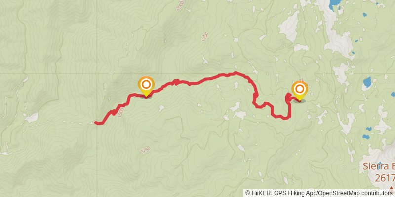 Butcher Ranch Trail stage 2 Map