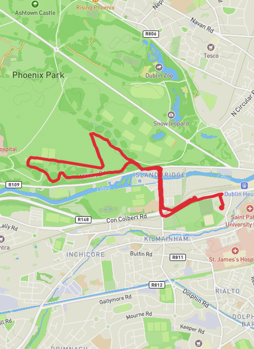 County Dublin - W03D7-Long Run mobile static map