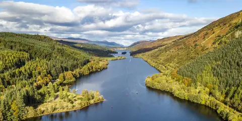 An image depicting the trail Laggan to Aberchalder via Great Glen Way and its surrounding area.