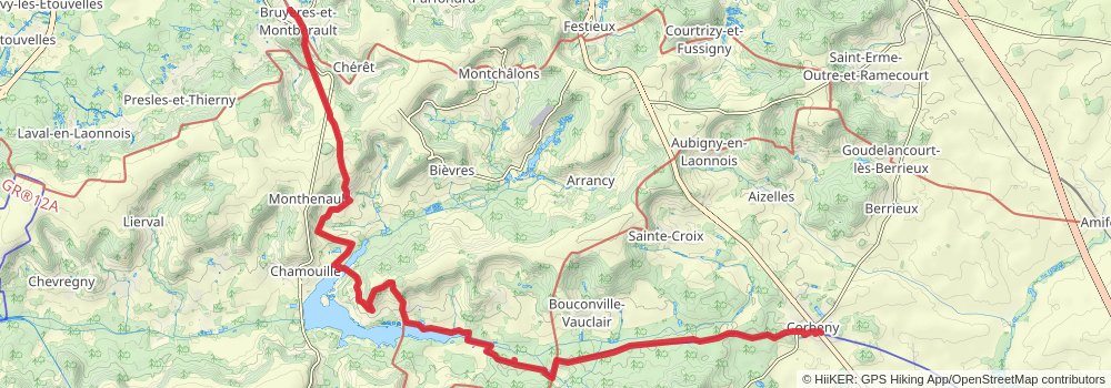 Via Francigena stage 23 Map