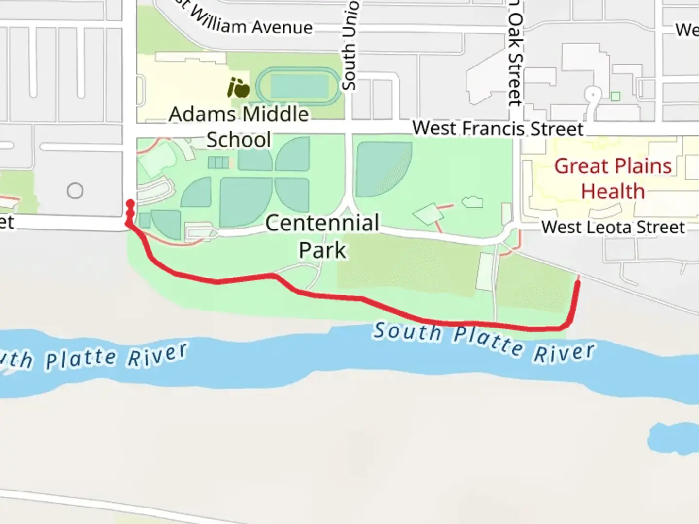 An image depicting the trail Centennial Park Walk and its surrounding area.