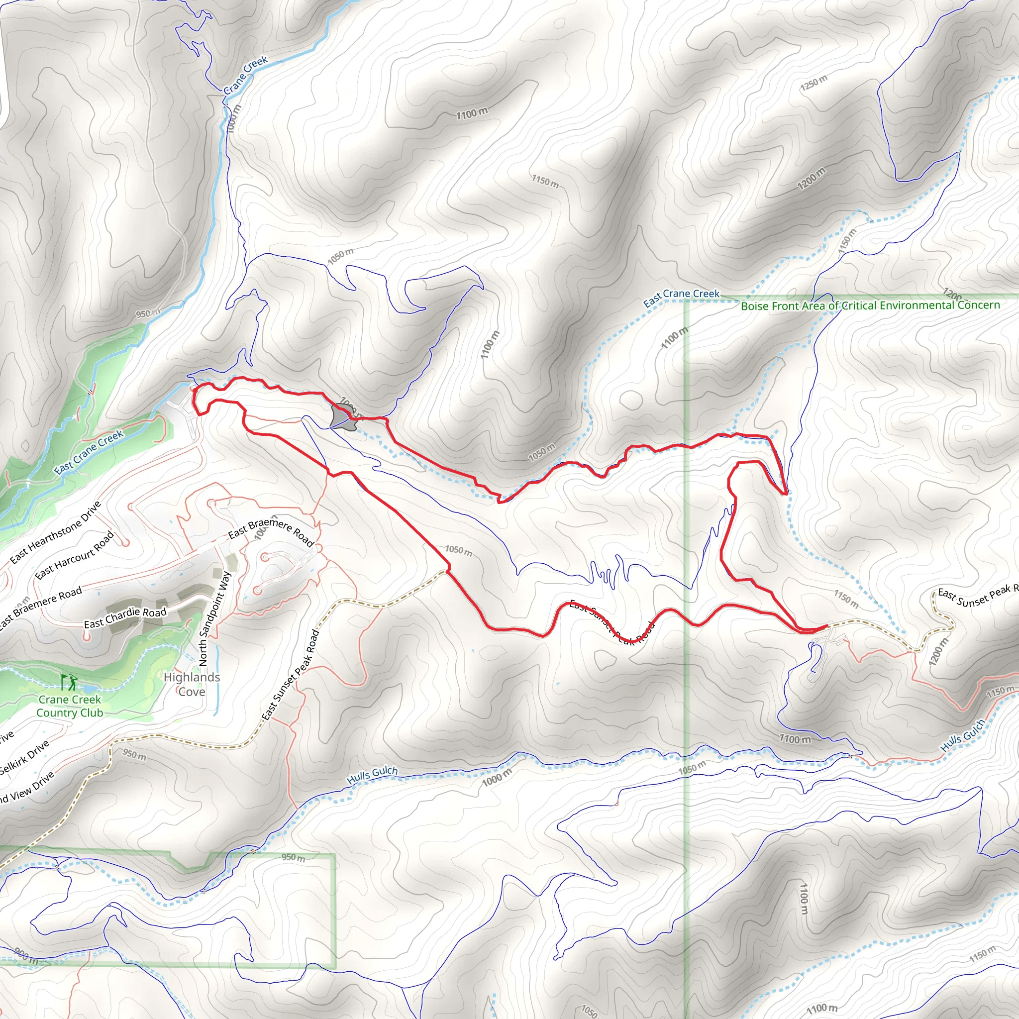 Bob's and Corrals Loop mobile static map