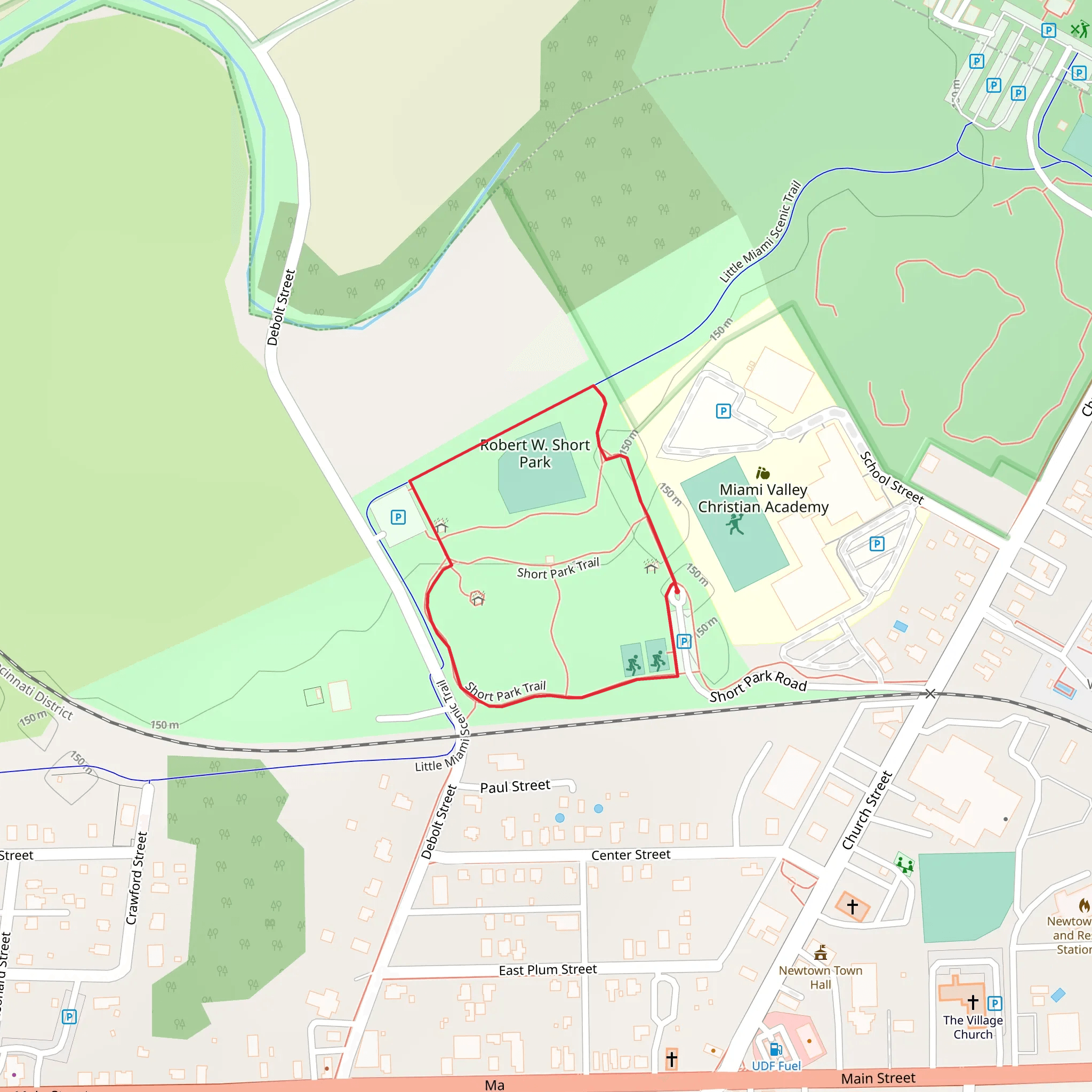 Robert W Short Park Loop mobile static map