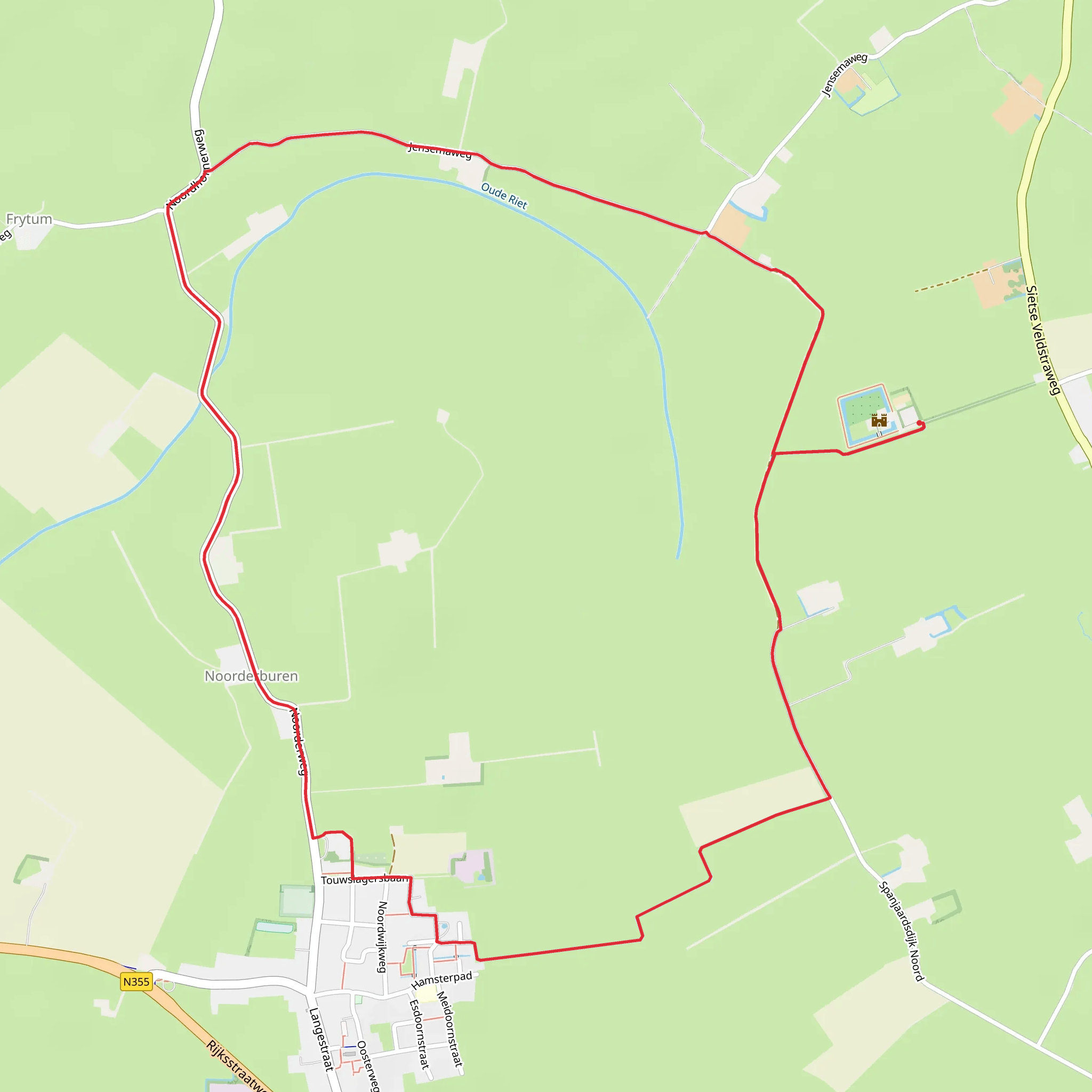 Noorderburen Loop mobile static map