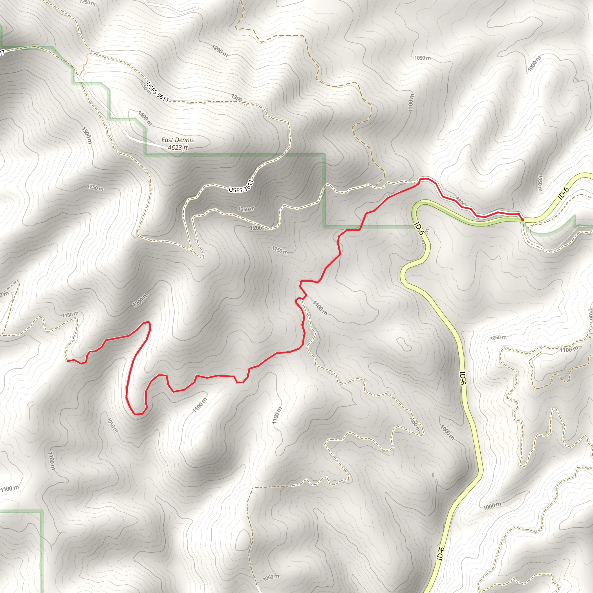 Logger's Saddle mobile static map