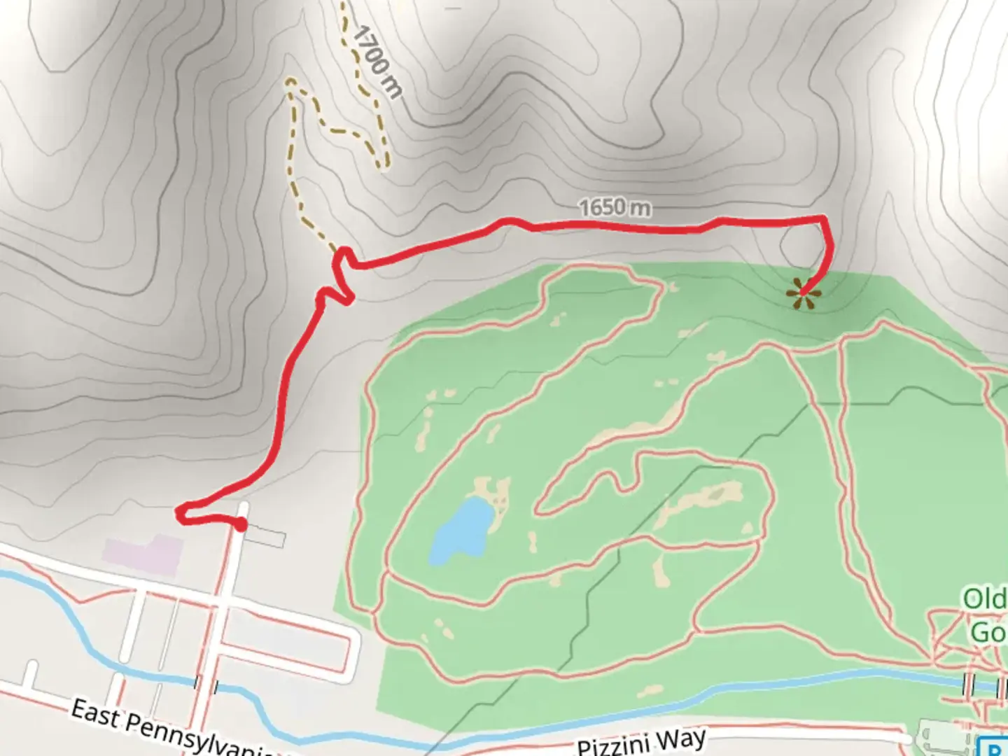 An image depicting the trail Old Works Trail and its surrounding area.