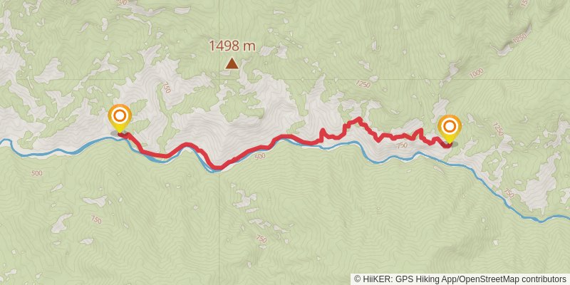 Kings River National Recreation Trail stage 2 Map