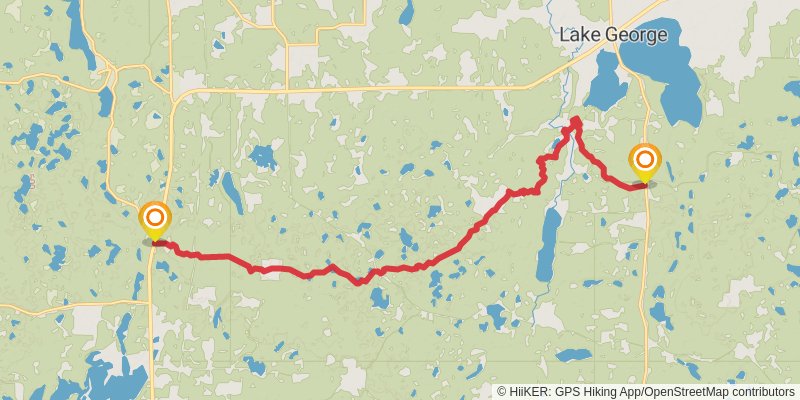 North Country Trail - Minnesota stage 14 Map