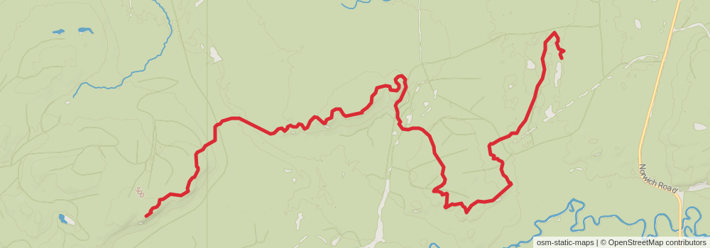 American Perimeter Trail - North Country Primary stage 114 Map