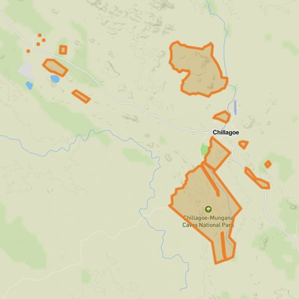 Chillagoe-Mungana Caves National Park mobile static map