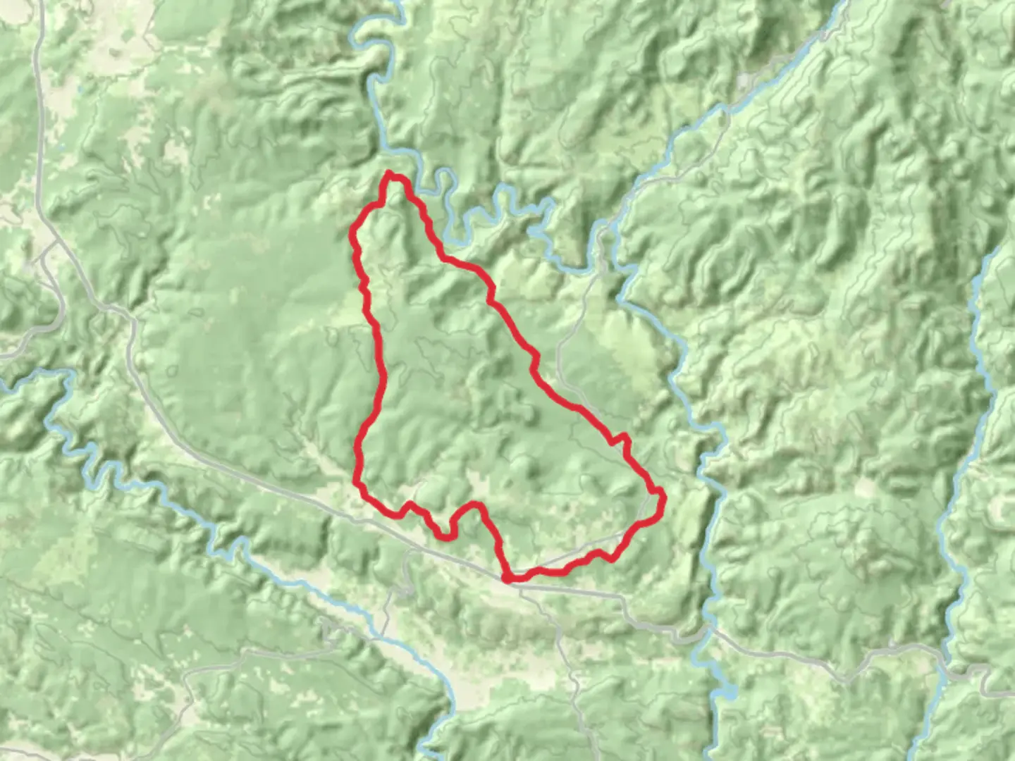 An image depicting the trail Trail of the Sources PR CU 51 and its surrounding area.