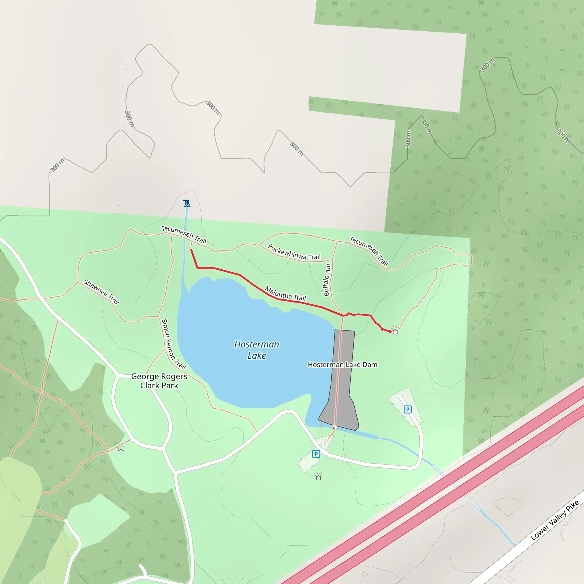 Maluntha Trail mobile static map