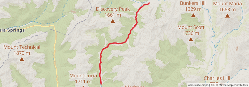 Te Araroa Trail stage 121 Map