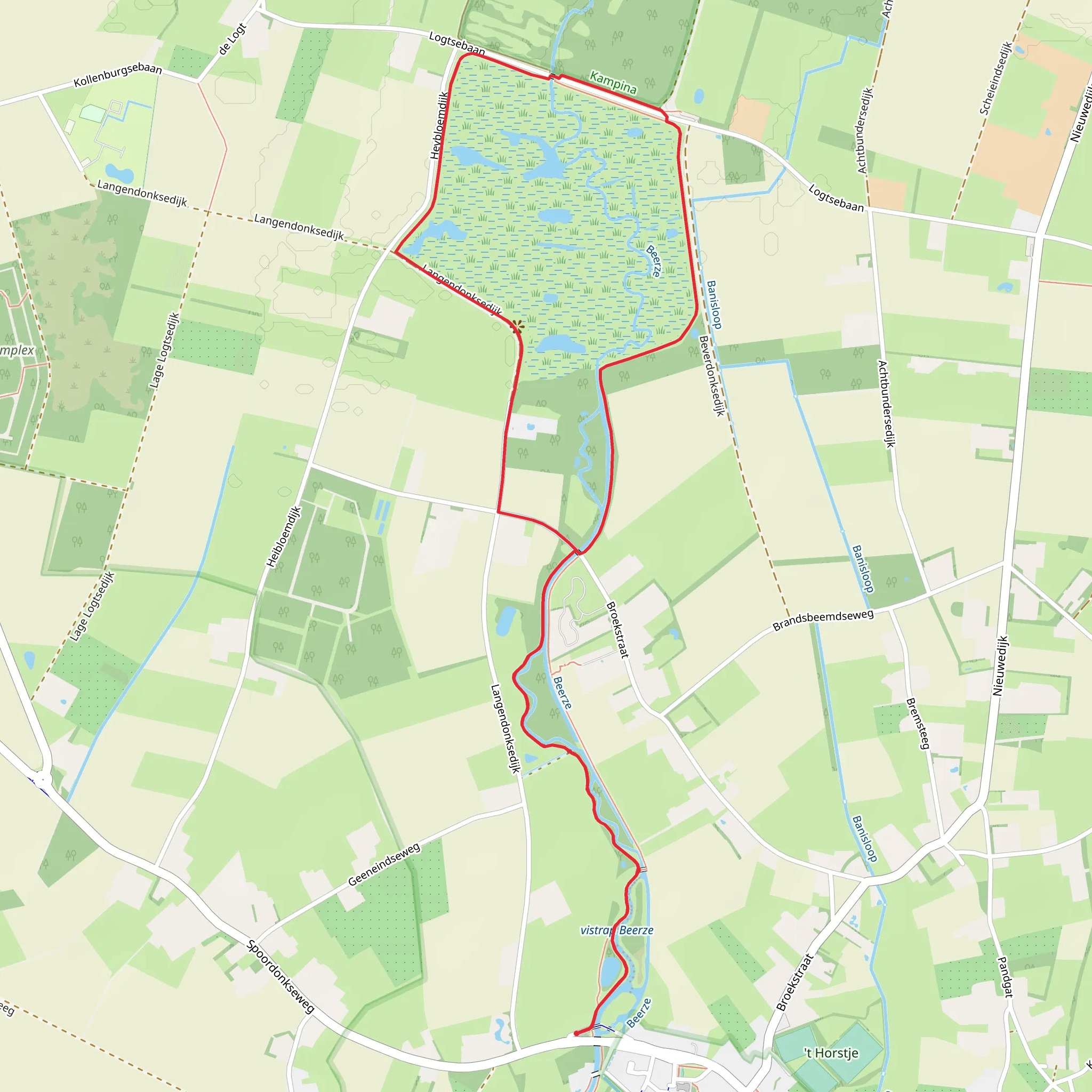 Dal van de Beerze Loop mobile static map