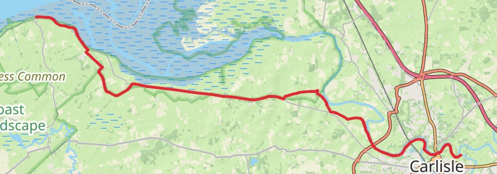 Hadrian’s Wall Path (East to West) 10-Day Moderate Tour (Hillwalk Tours) stage 8 Map