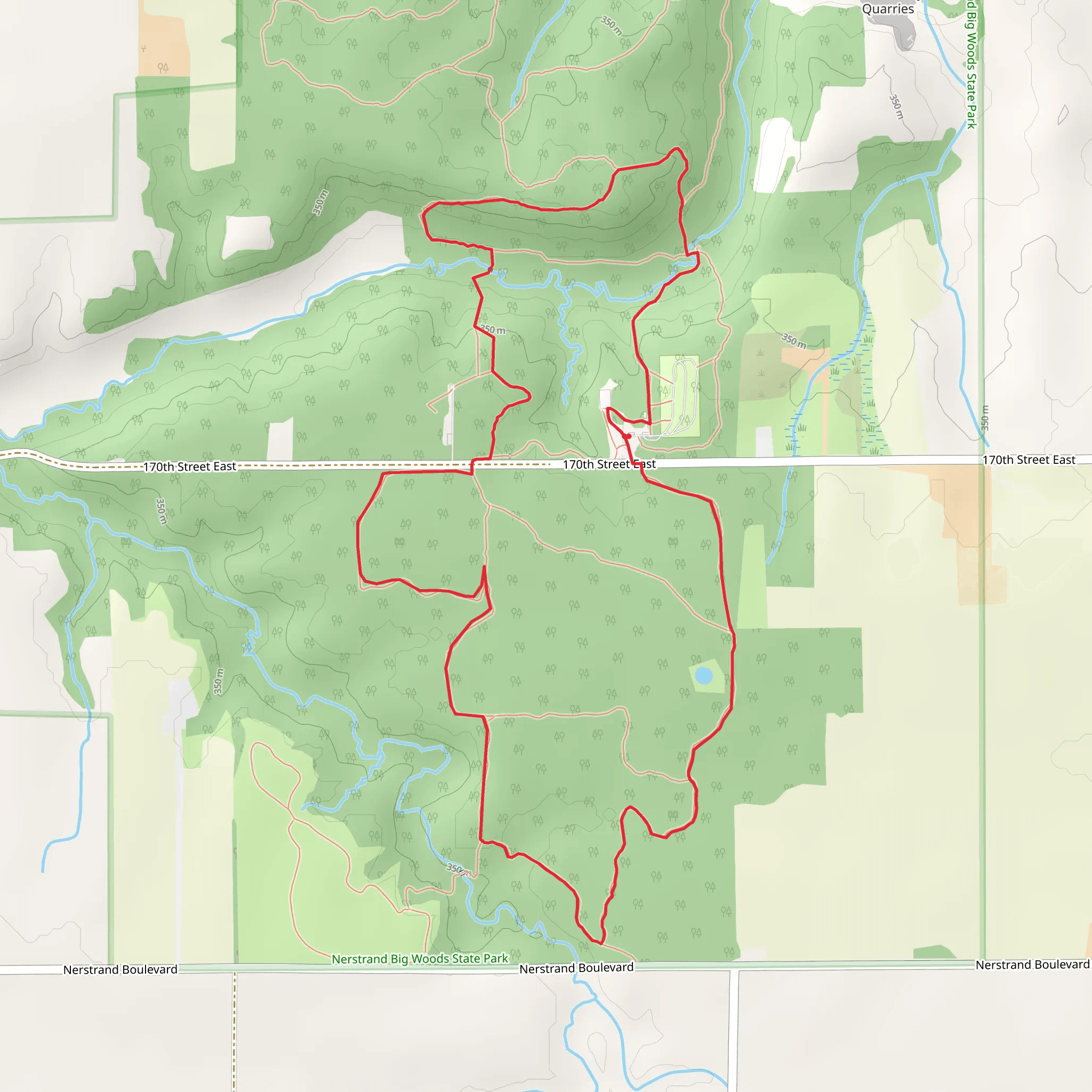 Fox, Maple and Beaver Loop Trail mobile static map