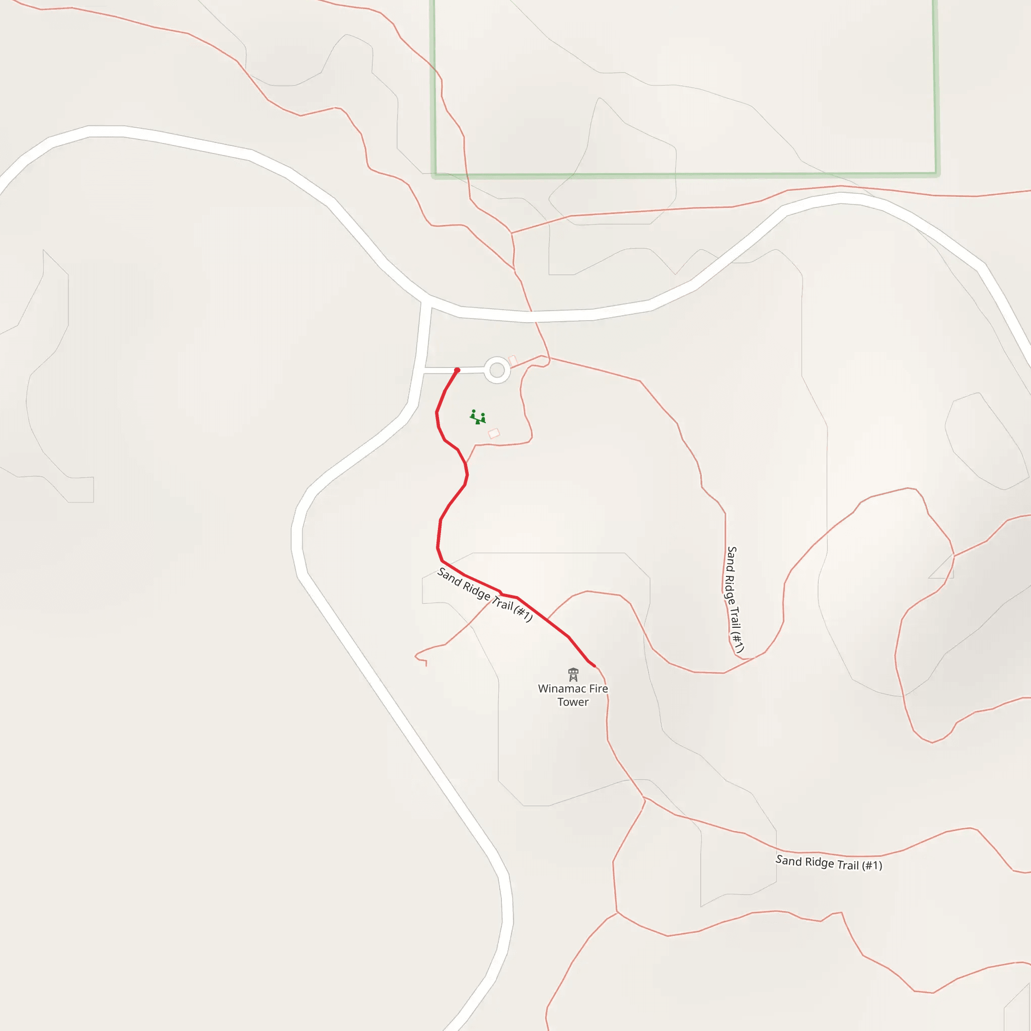 Sand Ridge Trail mobile static map