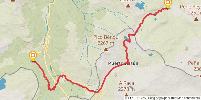 Haute Randonnée Pyrénéenne stage 15 Map