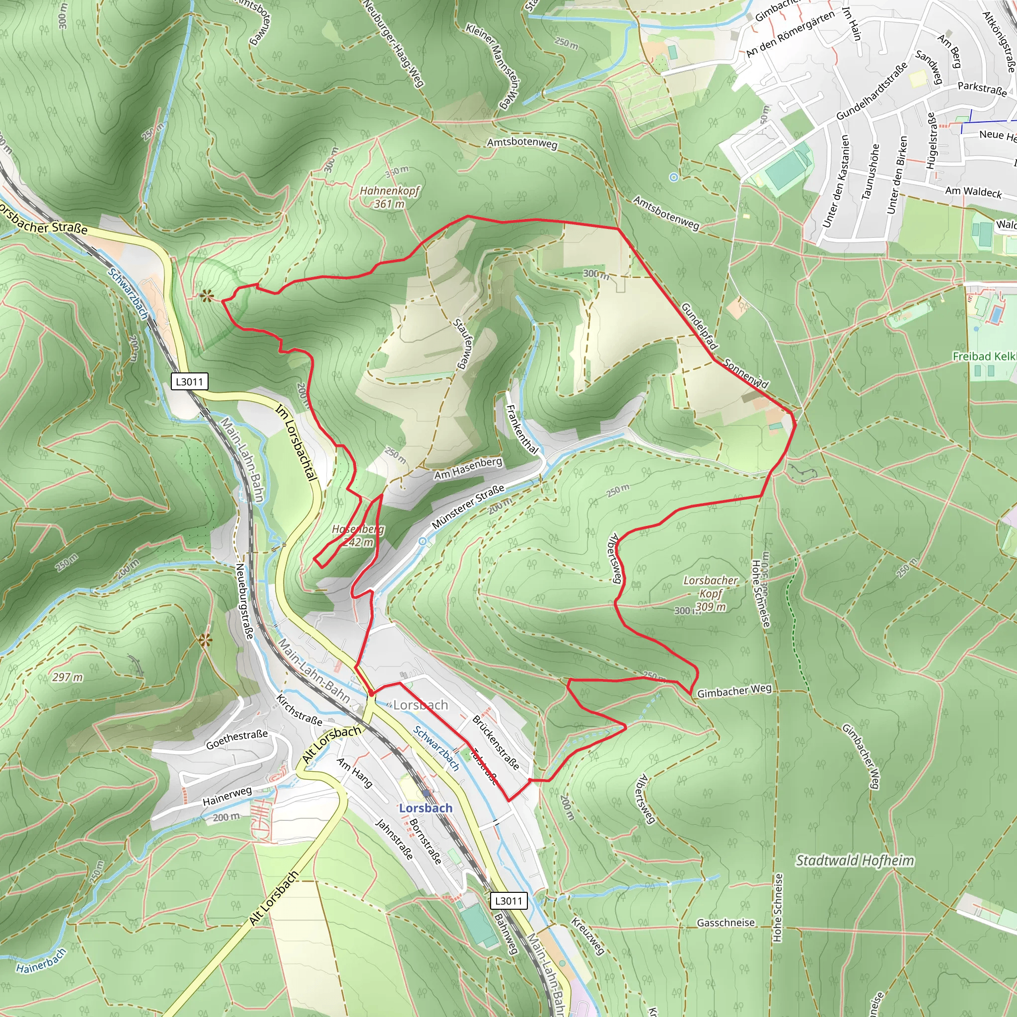 Rundwanderweg Keiler mobile static map