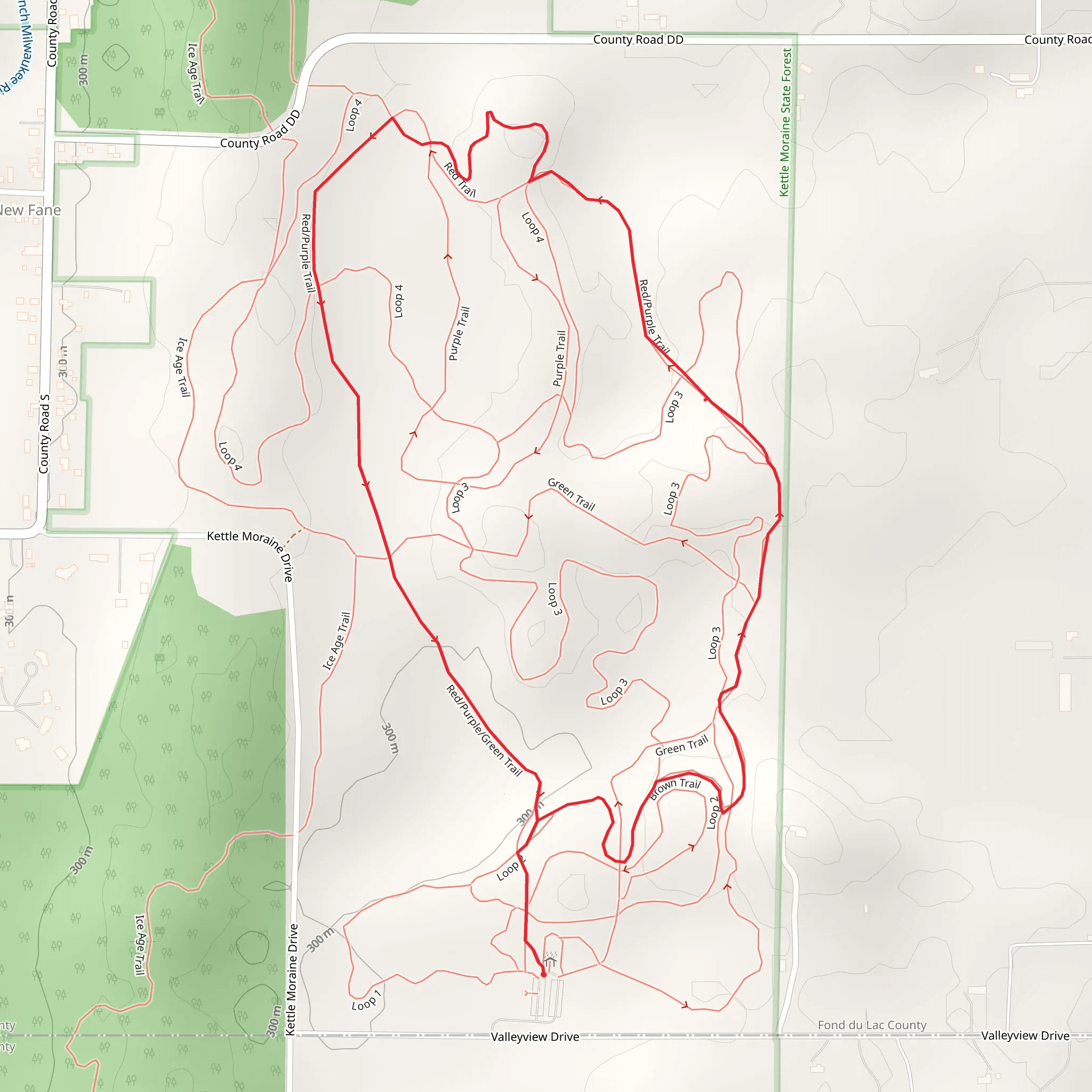 Valleyview Drive Loop - North mobile static map