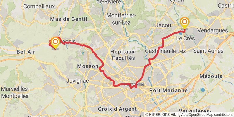 Via Tolosana stage 5 Map