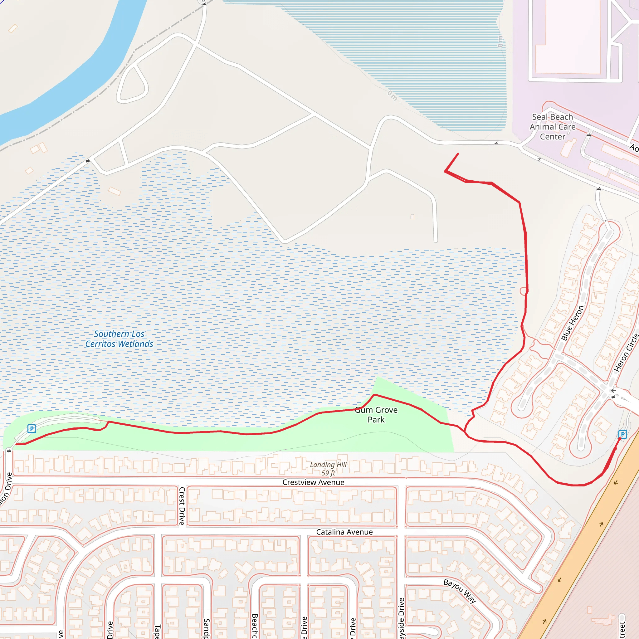 Gum Grove Park Walk mobile static map