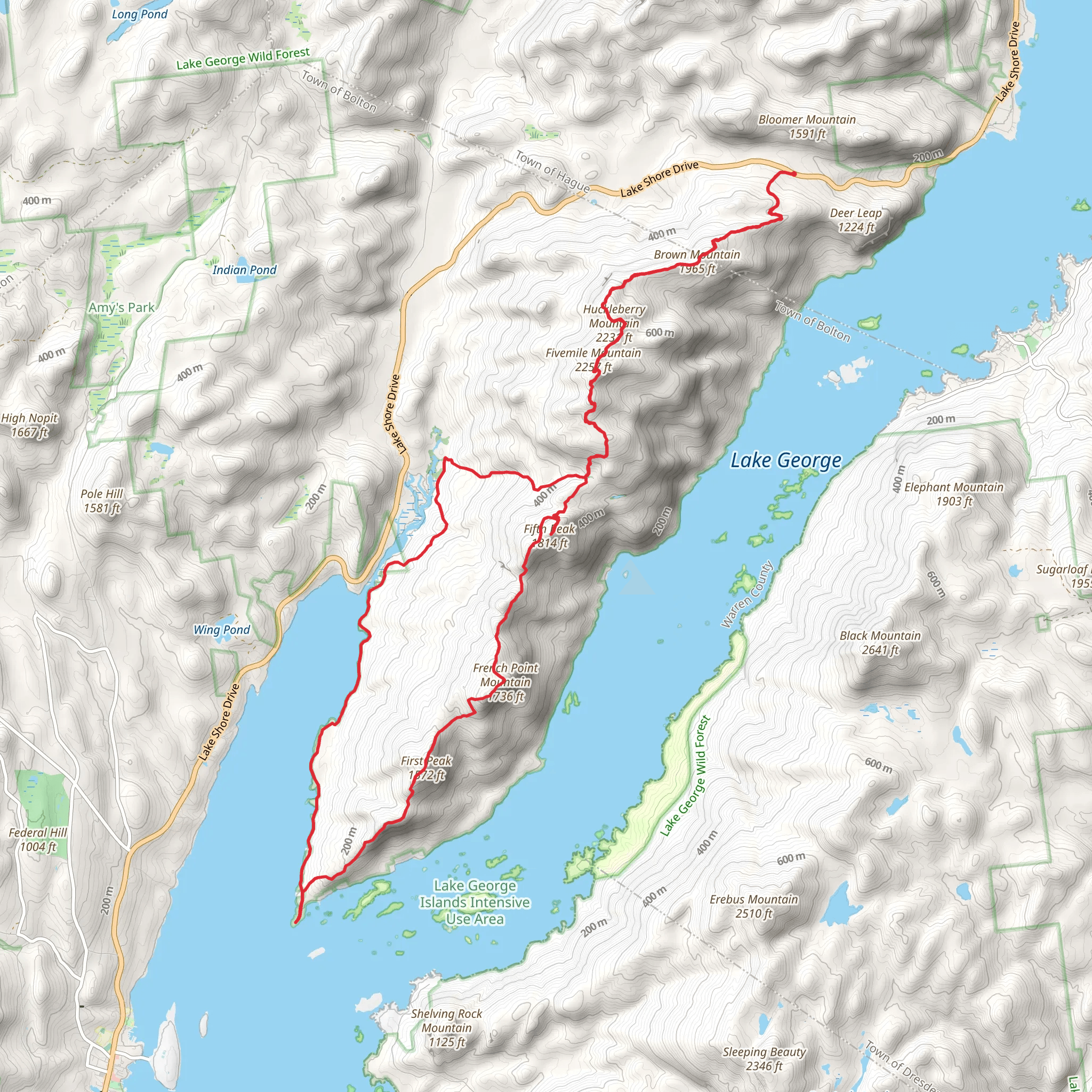 Tongue Mountain Range Trail Loop mobile static map