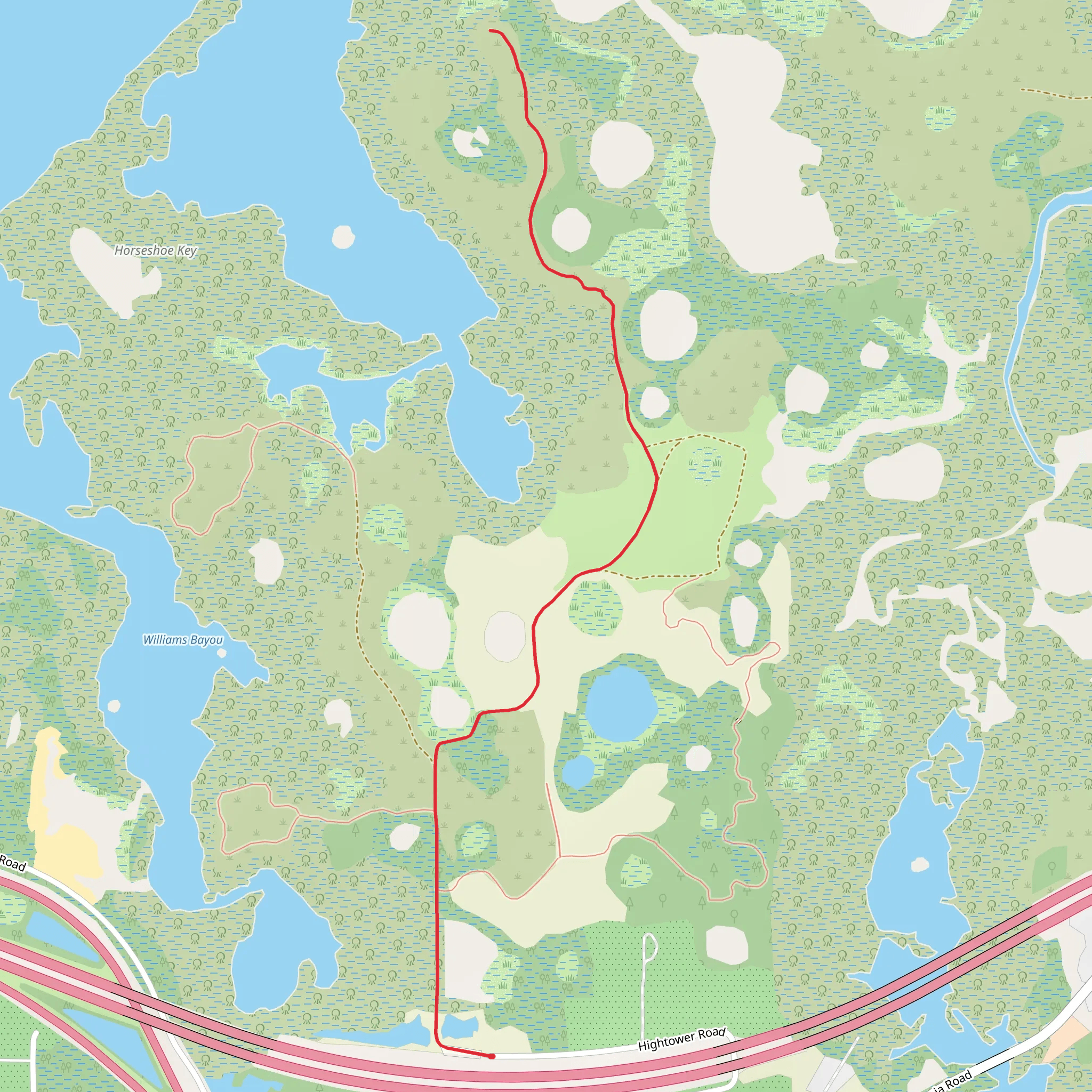 Walk towards Clambar Bay mobile static map