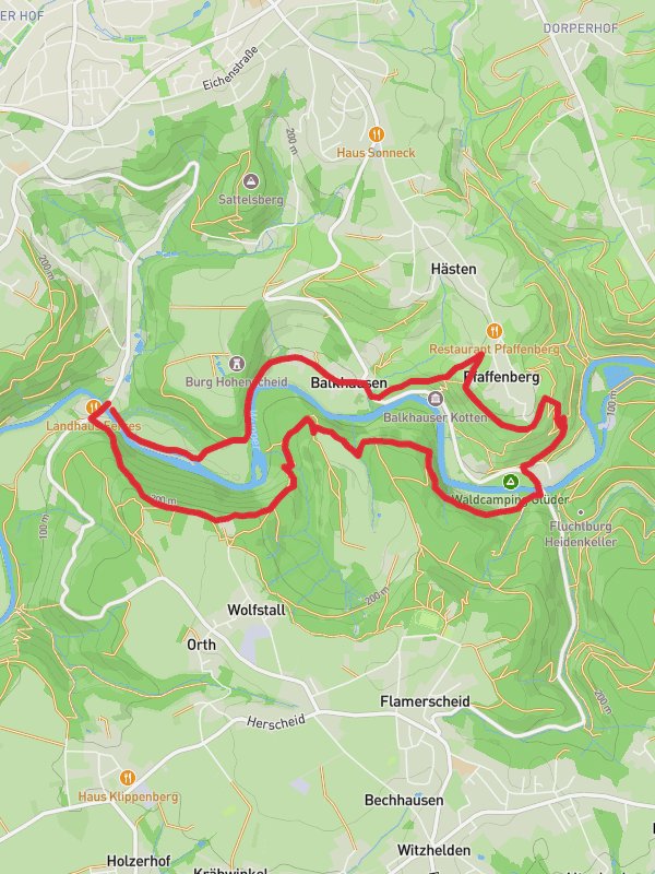 River Wupper Loop via Schleifmuhle