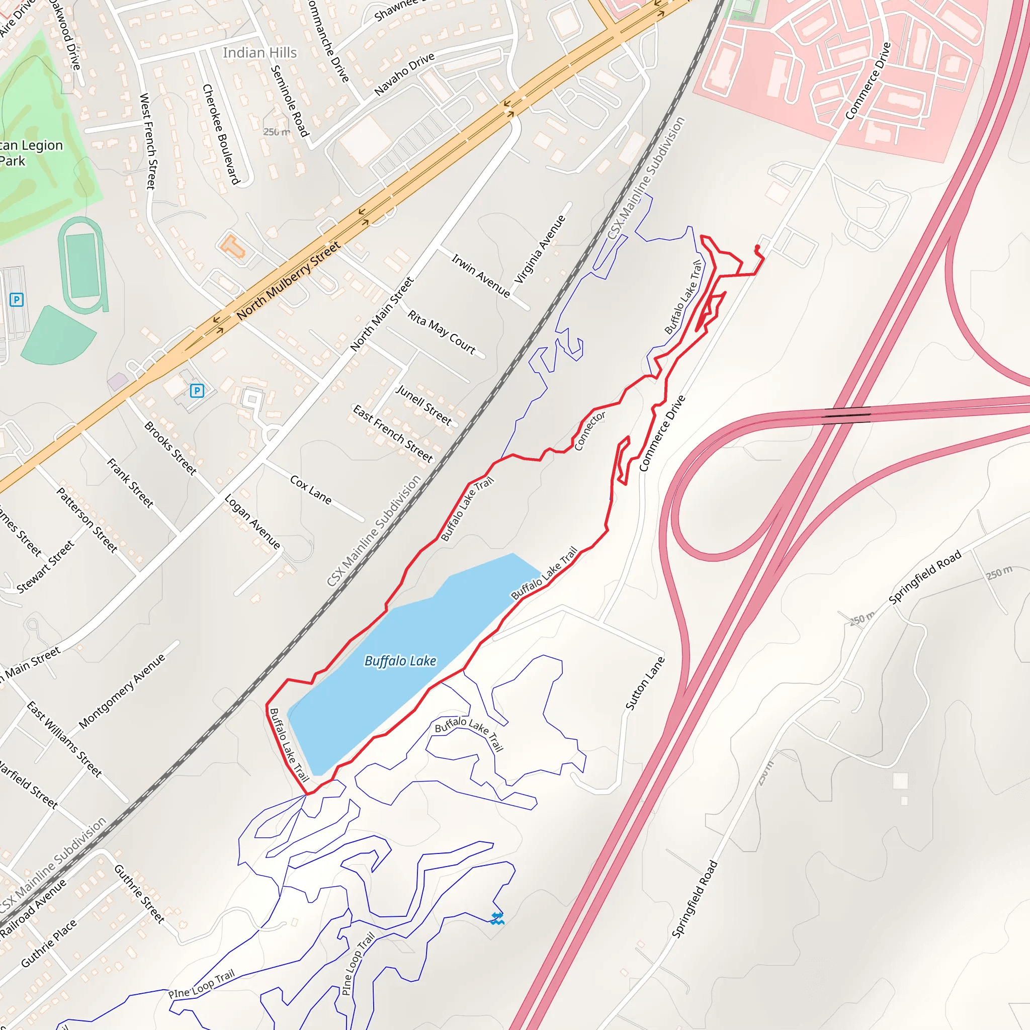Buffalo Lake Loop mobile static map