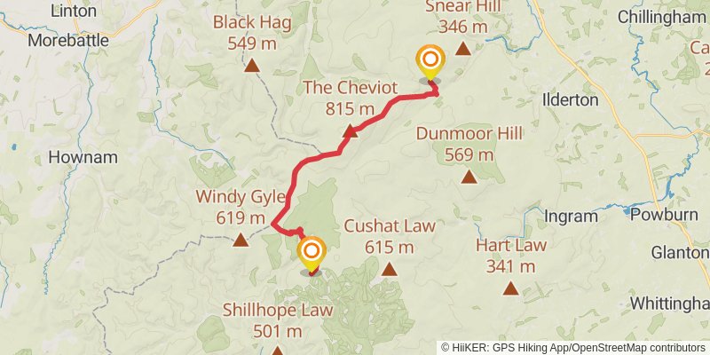 Reiver's Way stage 9 Map