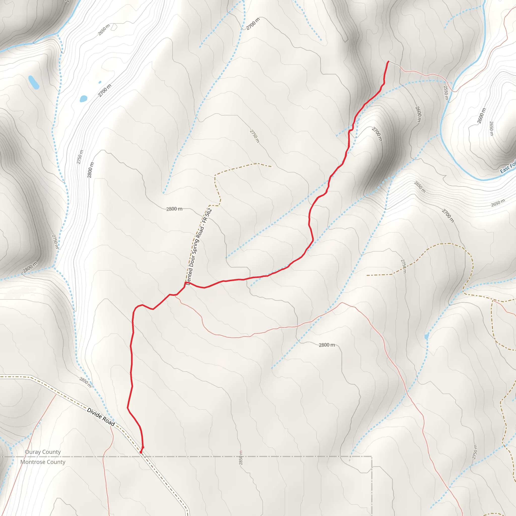 Dented Door Trail mobile static map