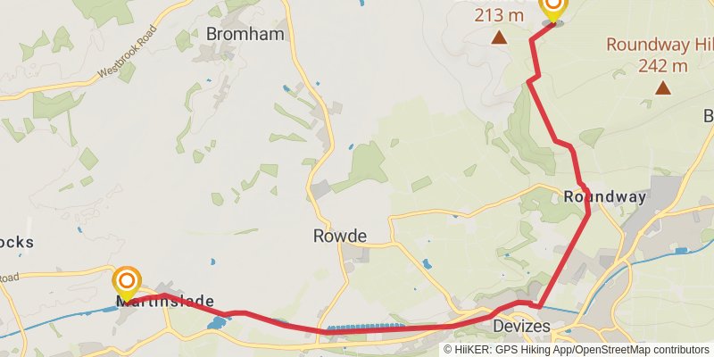 Mary Michael Pilgrims Way stage 28 Map