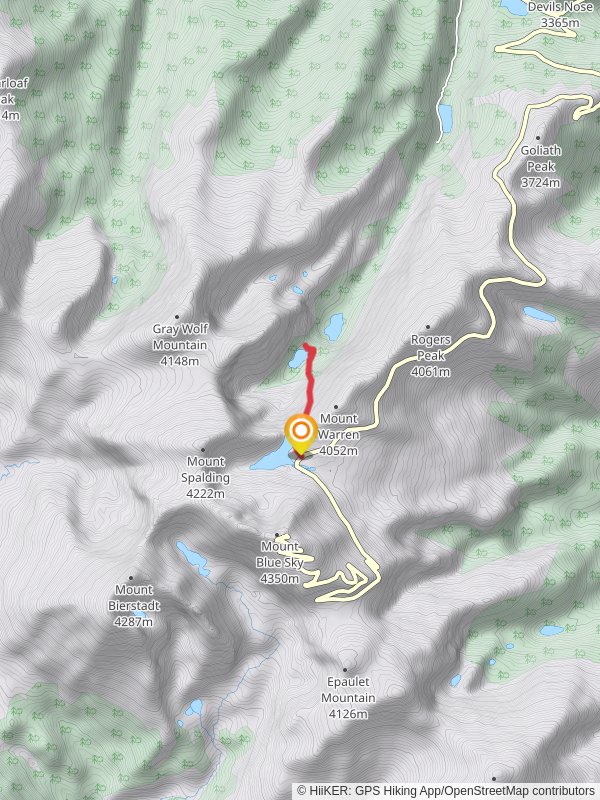 Upper Chicago Lakes from Summit Lake