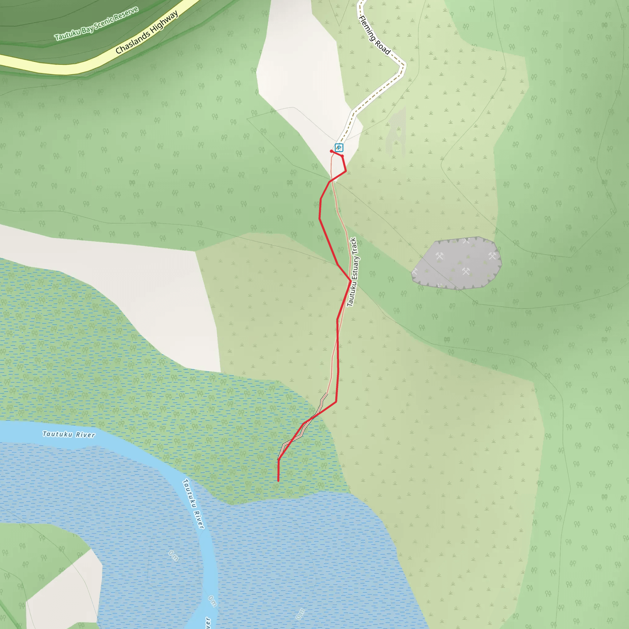 Tautuku Walk - Tautuku Estuary Boardwalk mobile static map