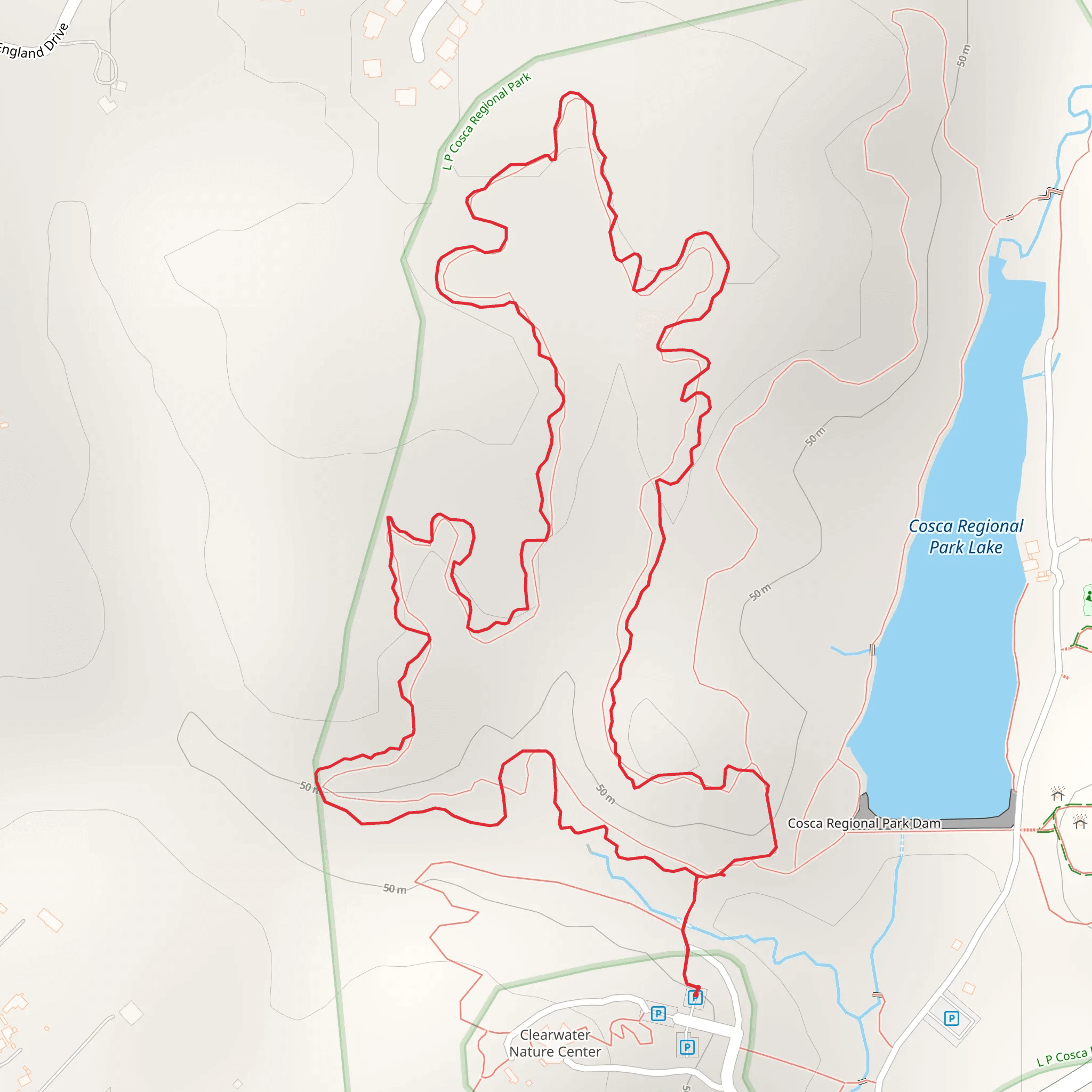 Blue and Green Loop Trail mobile static map