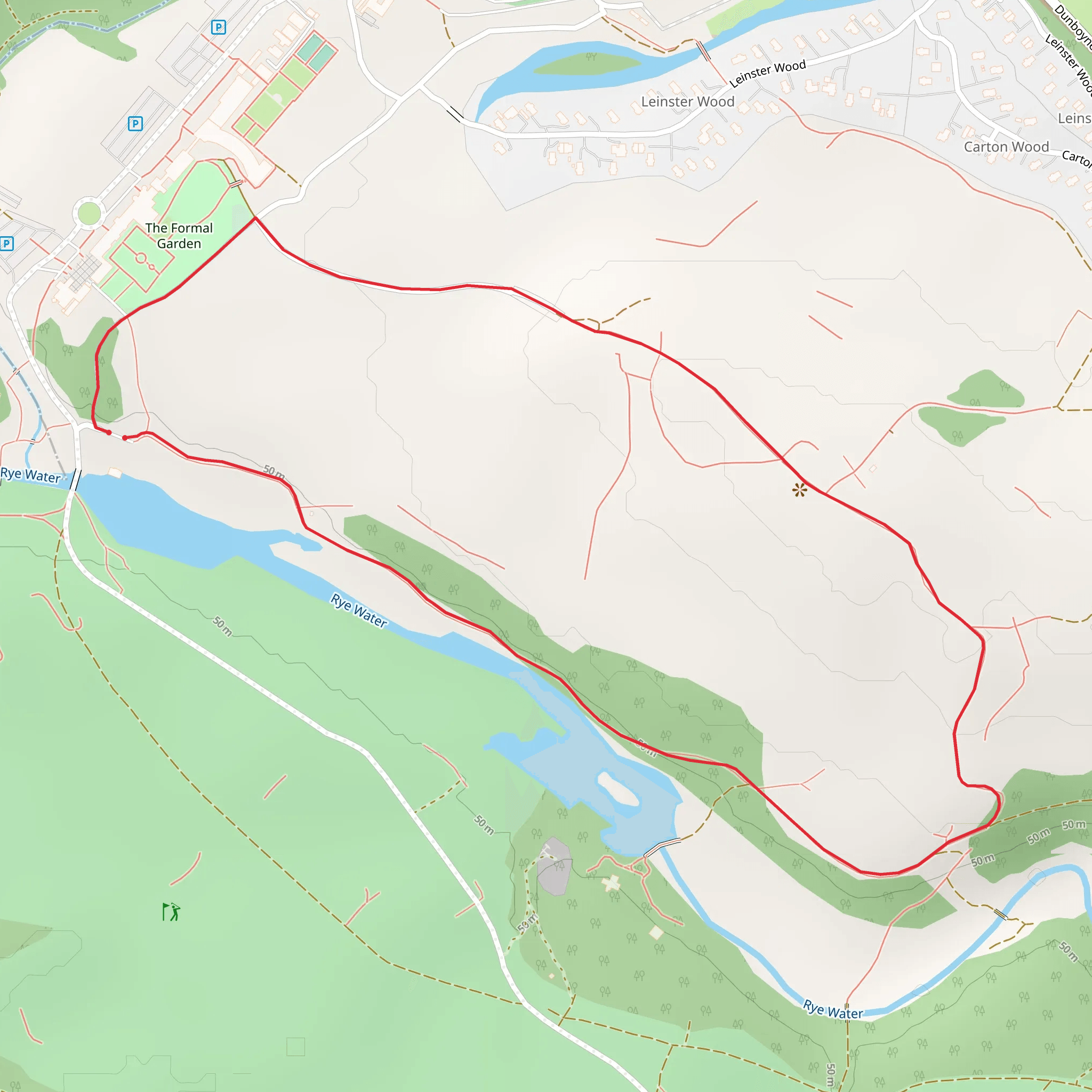 Carton House trail mobile static map