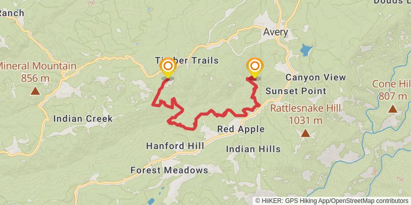 San Domingo Loop Trail stage 2 Map