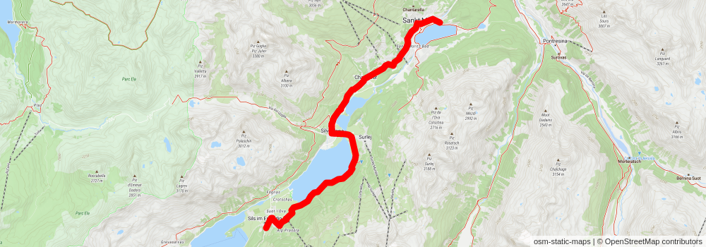 Senda Segantini stage 4 Map